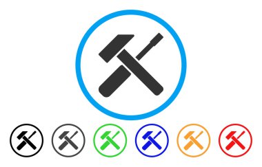 Çekiç tornavida yuvarlak simge