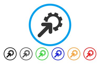 Entegrasyon Cog yuvarlak simge