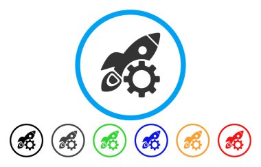 Roket bilim seçenekleri dişli simgesini yuvarlak