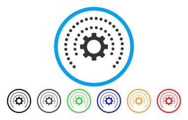 Küre kalkan dişli yuvarlak simge seçenekleri