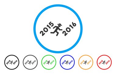 Koşmak 2016 yuvarlak yıl kutsal kişilerin resmi