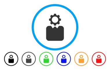 Bürokrat yuvarlak simge