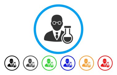 Kimyager yuvarlak simge