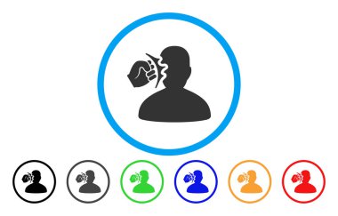 Kafa yuvarlak simge Strike