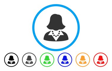 Bayan yuvarlak simge