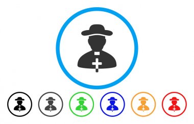 Rahip yuvarlak simge