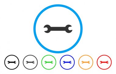 Yuvarlak İngiliz anahtarı simgesini