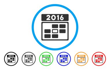 2016 yuvarlak simge Tarih