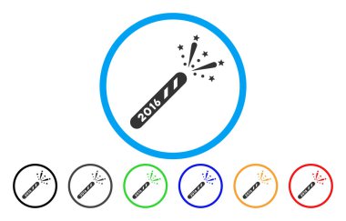 2016 fişek yuvarlak simge