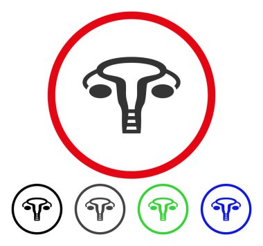 Rahim yuvarlak vektör simgesi