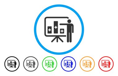 Tıbbi genel bildirim vektör simge yuvarlak