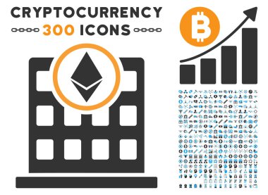 Ethereum Office düz simgesiyle