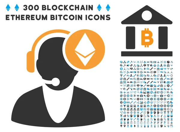 Küçük resim ile Ethereum operatör düz simgesi