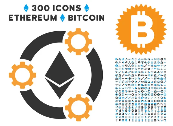 Ethereum havuzu işbirliği düz simgesi koleksiyonu ile