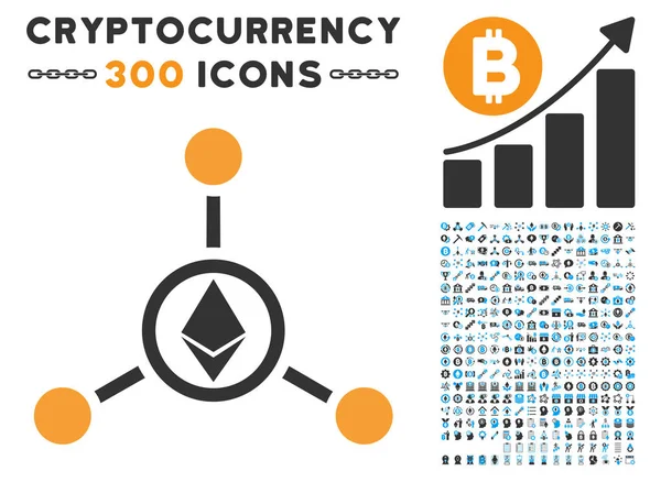 Ethereum ilişkiler düz simgesiyle