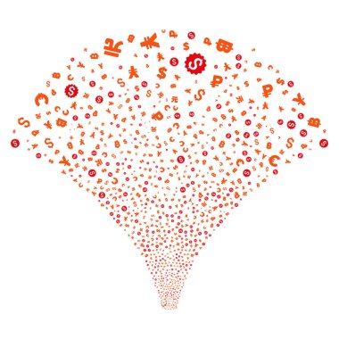 Kaynak para birimi simgelerini akışı simgeleri