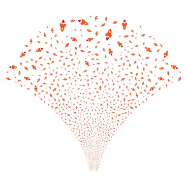 Kaynak akışı uzay roketi simgeleri