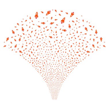 Kaynak akışı uzay roketi simgeleri