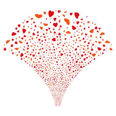 Kaynak akışı Sevgililer yaprakları simgeleri