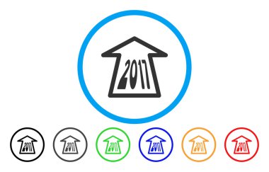 2017 ileri ok simgesi yuvarlak