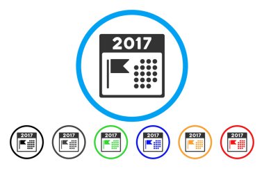 2017 yılı ulusal gün yuvarlak simge