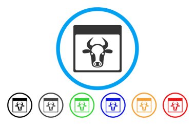 İnek sayfa simgesi yuvarlak