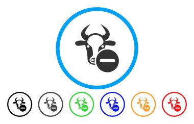 İnek Kaldır yuvarlak simge