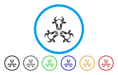 İnek Trinity yuvarlak simge