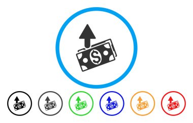 Masraflar yuvarlak simge