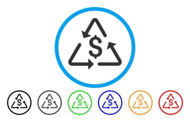 Mali geri dönüşüm yuvarlak simge