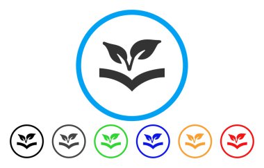 Flora bilgi simgesi yuvarlak