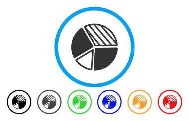 Pasta grafiği yuvarlak simge