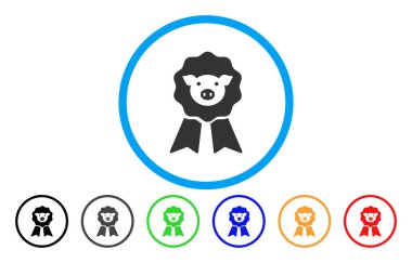 Domuz Ödülü damga yuvarlak simge