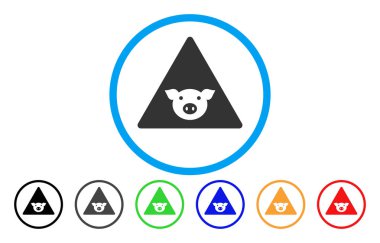 Domuz hata yuvarlak simgesi