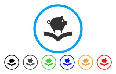 Domuz bilgi yuvarlak simge