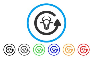 Boğa yuvarlak simge Yenile