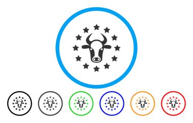 Başrollerini boğa yuvarlak simge