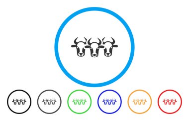 Sığır simgesi yuvarlak