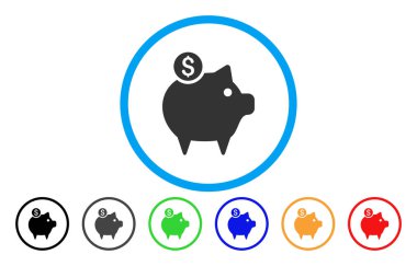 Kumbara yuvarlak simge