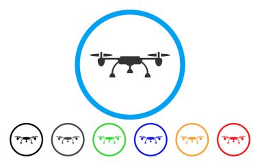 Drone yuvarlak simge