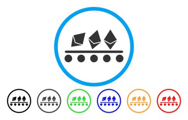 Ethereum Konveyör bant yuvarlak simge