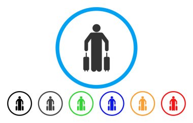 Yolcu Bagaj yuvarlak simge