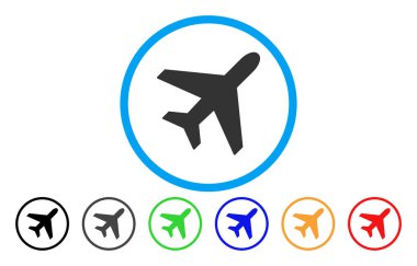 Uçak yuvarlak simge