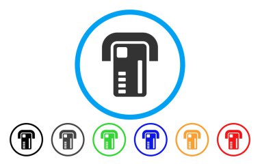 ATM makinesi simgesini yuvarlak