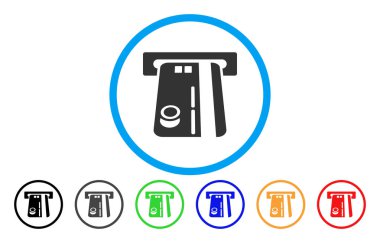 Banka Atm yuvarlak simge