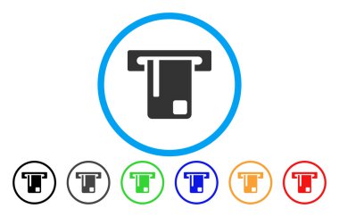 Banka Atm yuvarlak simge