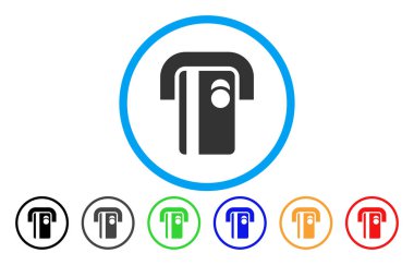 Banka Terminal yuvarlak simge