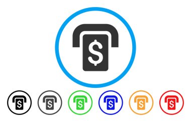 Bankamatiğe yuvarlak simge