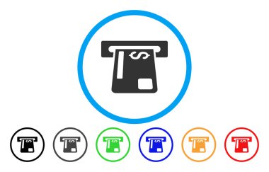 Ödeme Terminal yuvarlak simge