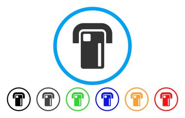 Ödeme Terminal yuvarlak simge